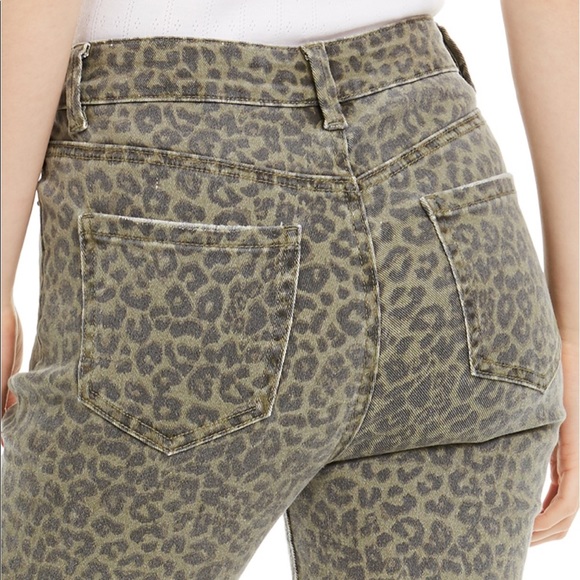 Indigo Rein Leopard Print Cropped Skinny Jeans - Picture 7 of 11
